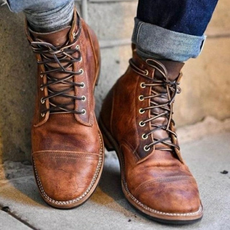 Klassische Herren-Lederstiefel