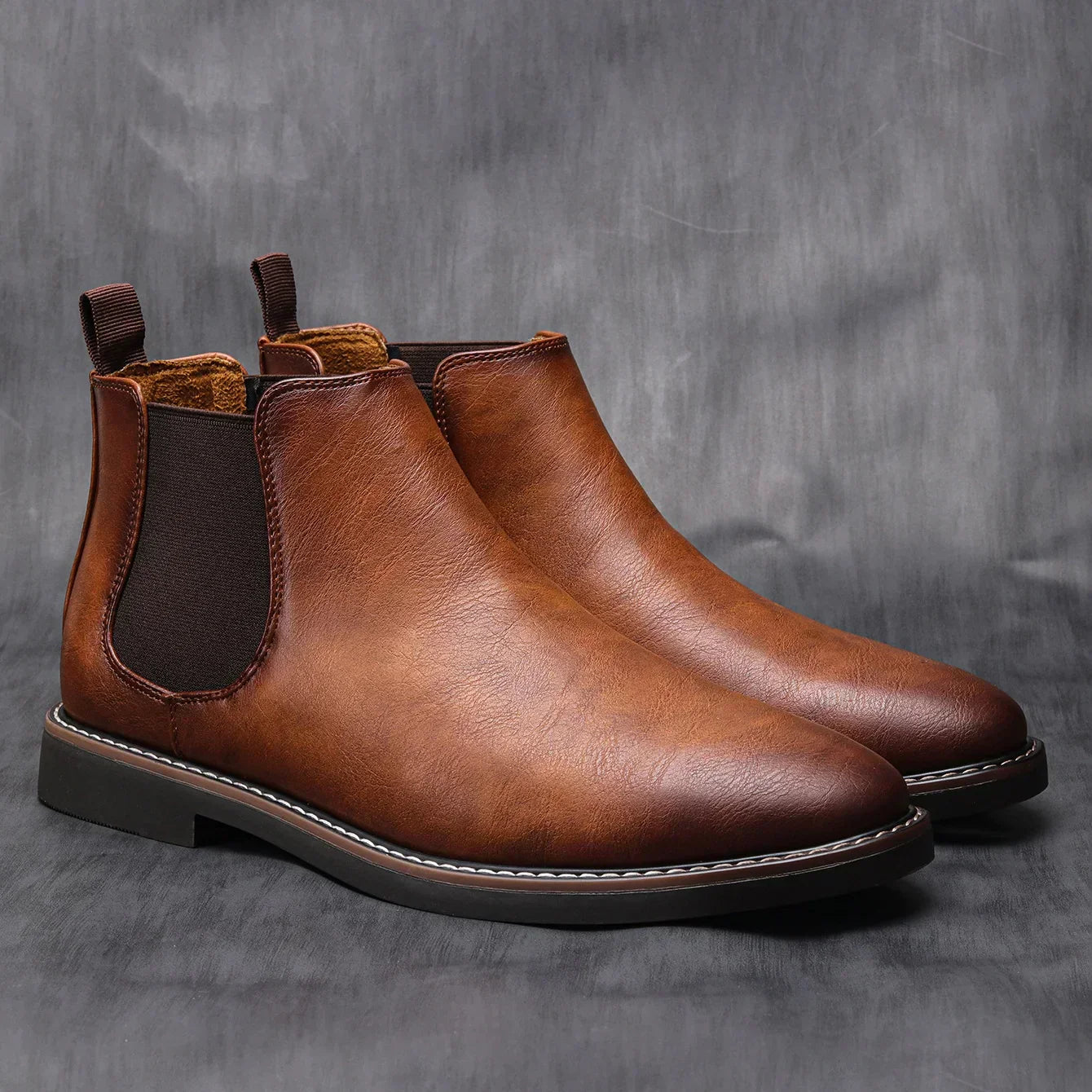 Herren Chelsea-Boots aus Leder