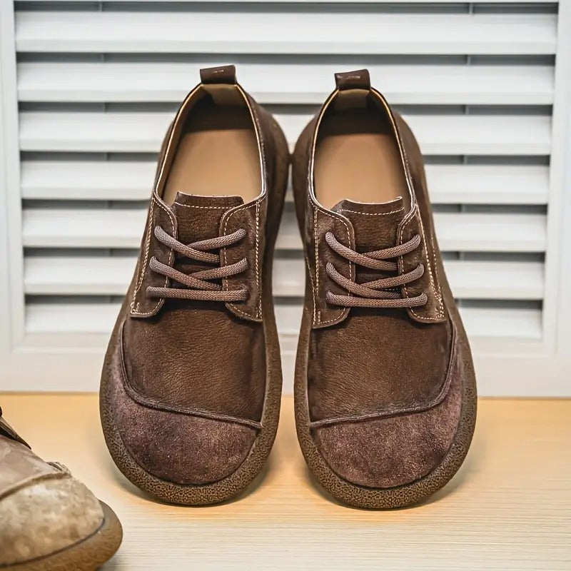 Vintage-Wildleder-Komfortschuhe