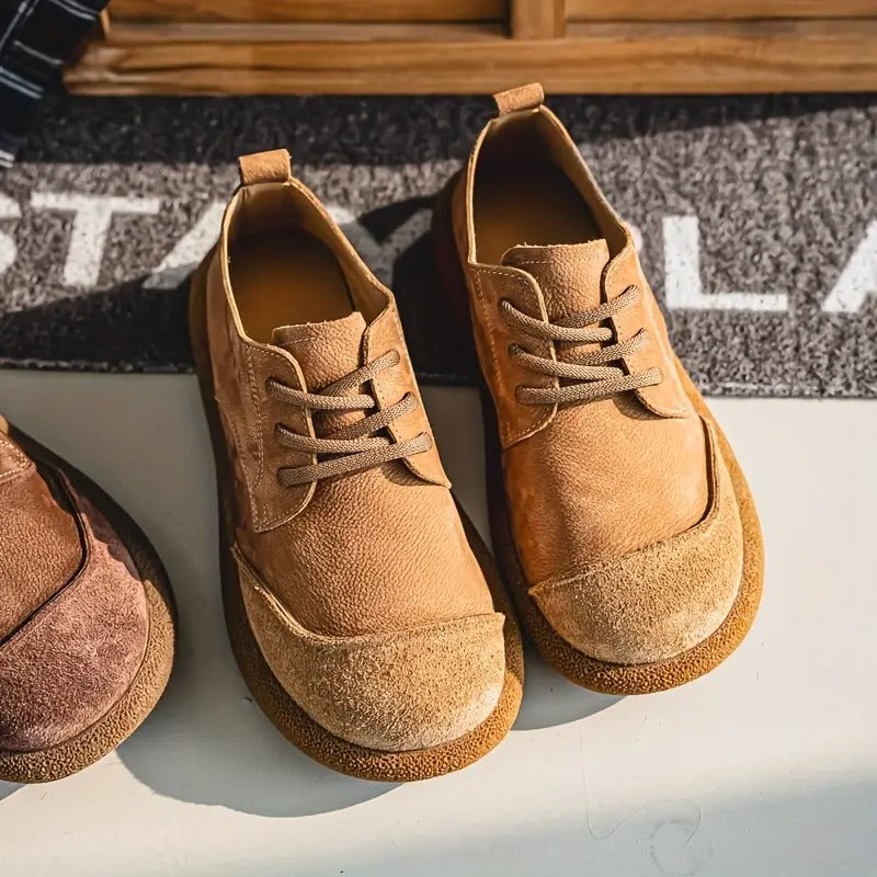 Vintage-Wildleder-Komfortschuhe