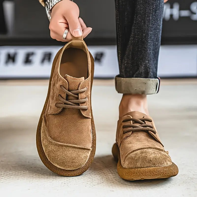 Vintage-Wildleder-Komfortschuhe