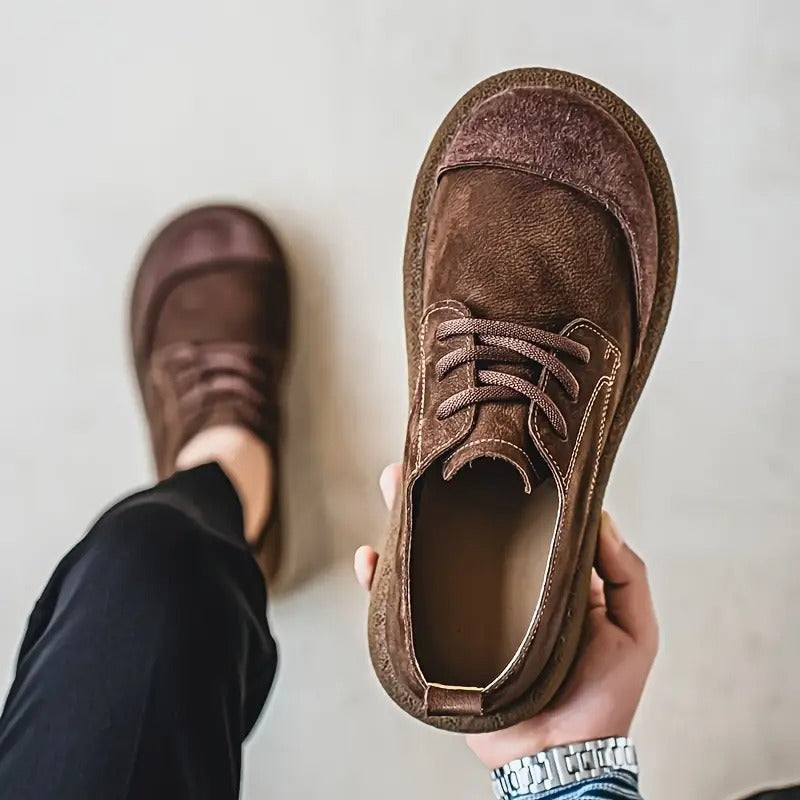 Vintage-Wildleder-Komfortschuhe
