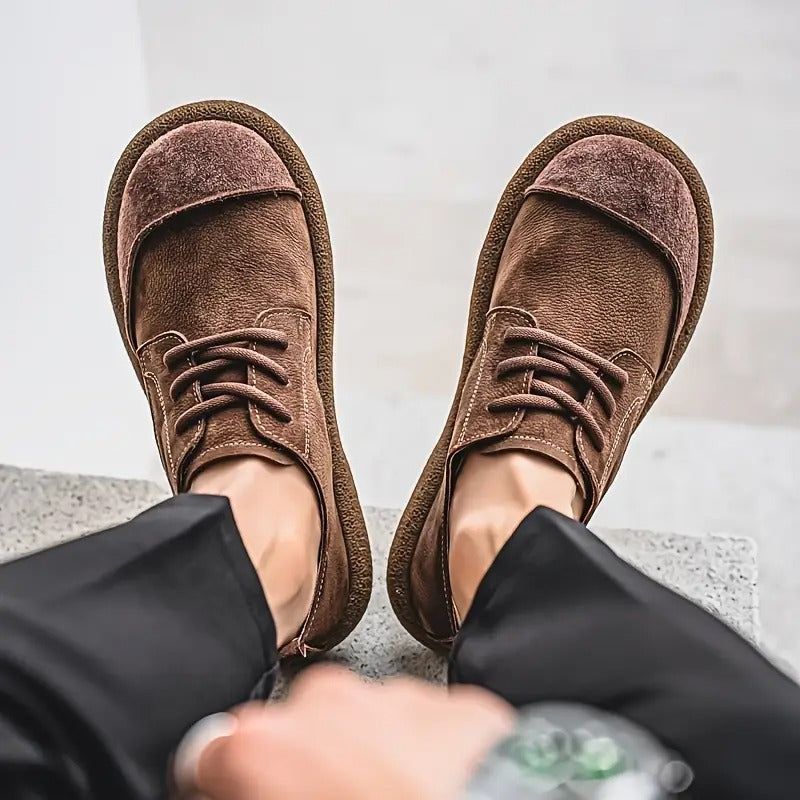 Vintage-Wildleder-Komfortschuhe