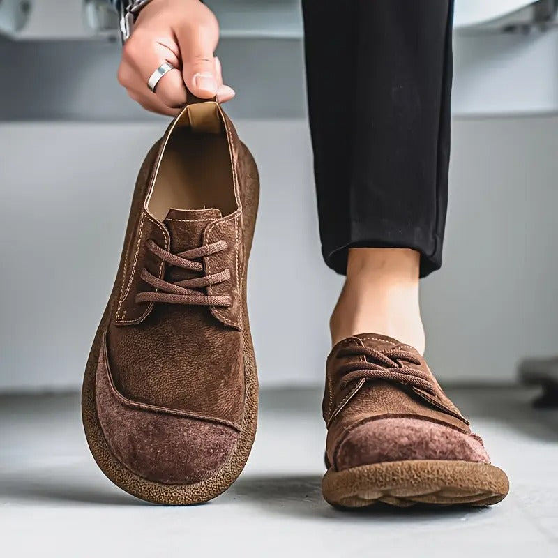 Vintage-Wildleder-Komfortschuhe