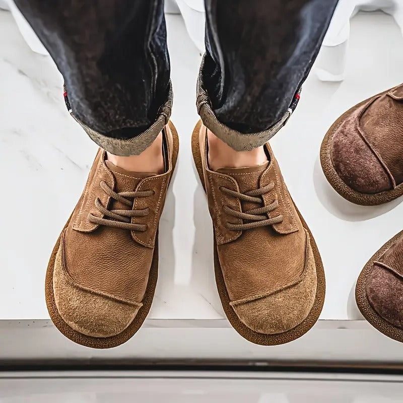 Vintage-Wildleder-Komfortschuhe