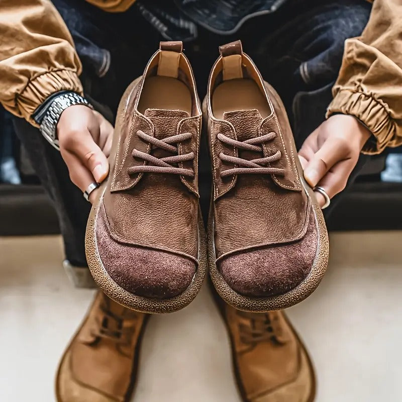 Vintage-Wildleder-Komfortschuhe