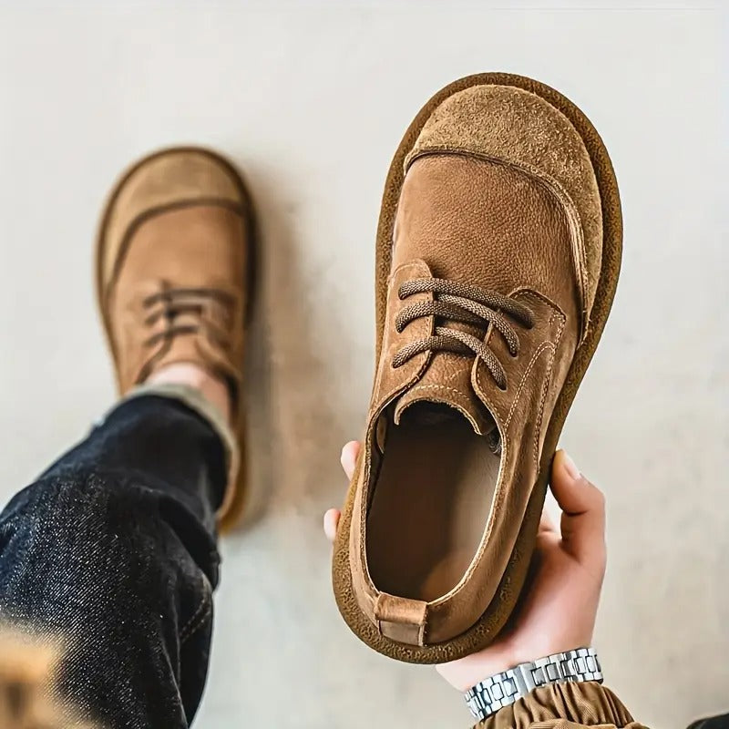 Vintage-Wildleder-Komfortschuhe